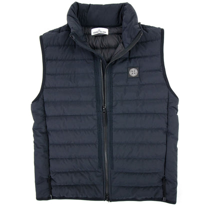 Stone Island G0725 O Cotton R Nylon Tela Gilet Navy Blue V0020