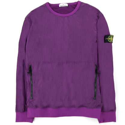 Stone Island Nylon Metal Crewneck Sweatshirt Purple V0045