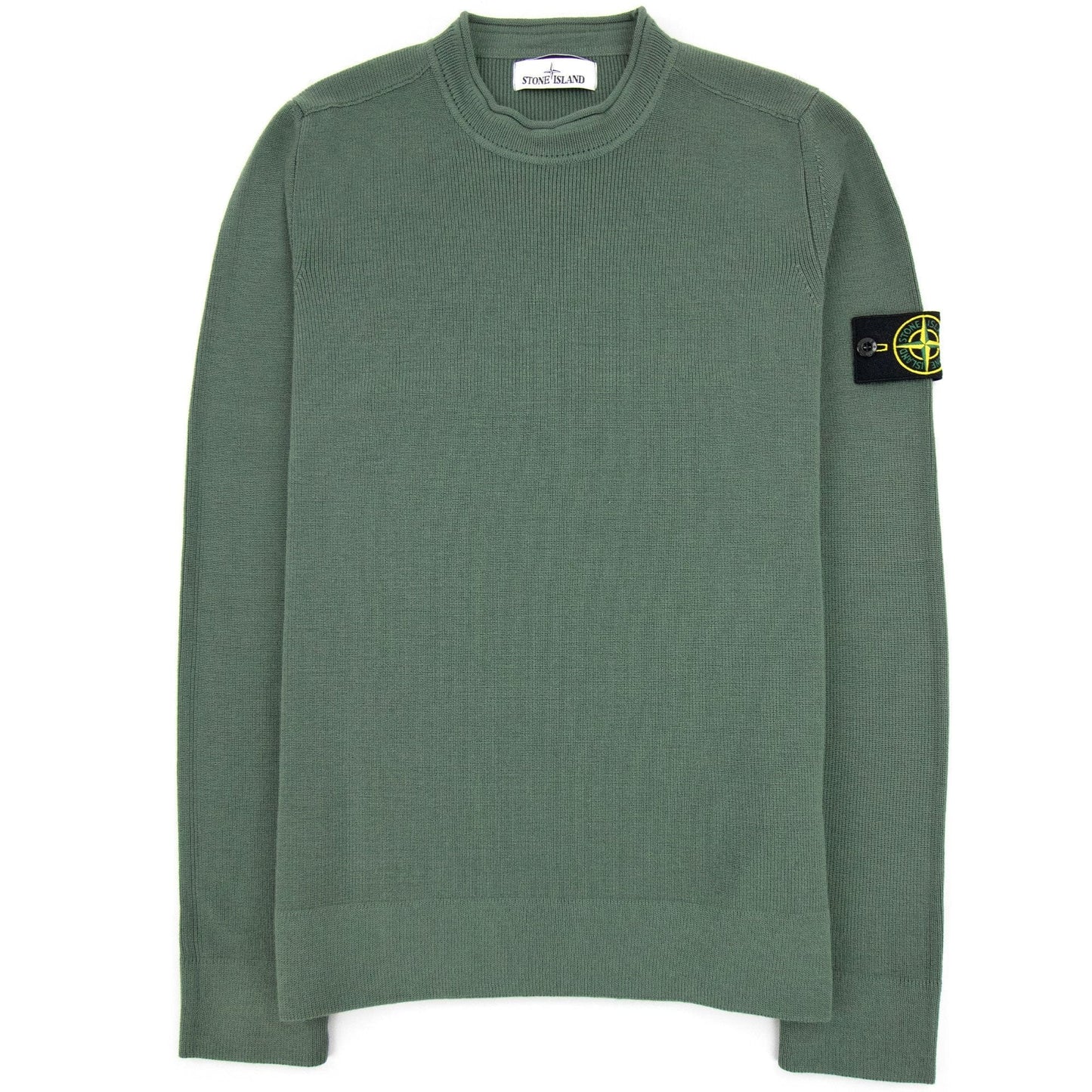 Stone Island 560c2 Classic Wool Knit Green V0055