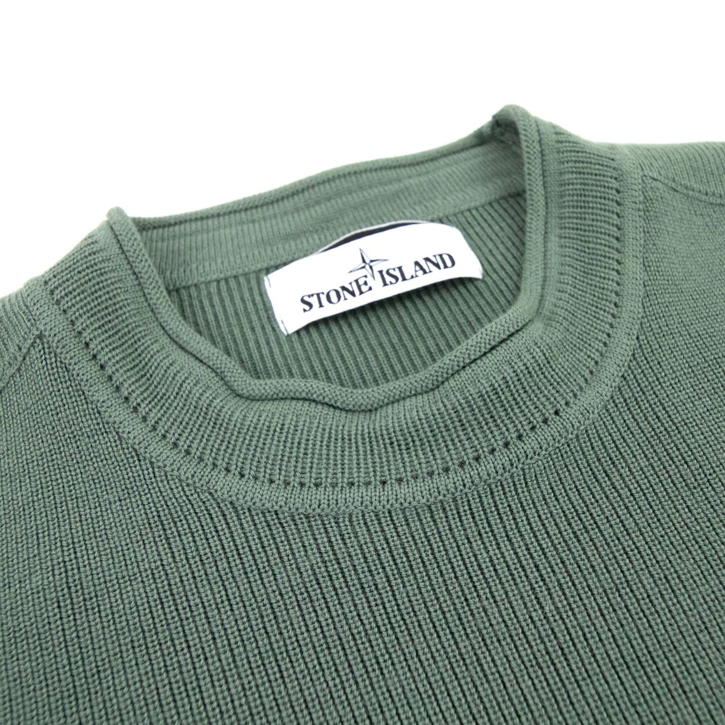 Stone Island 560c2 Classic Wool Knit Green V0055