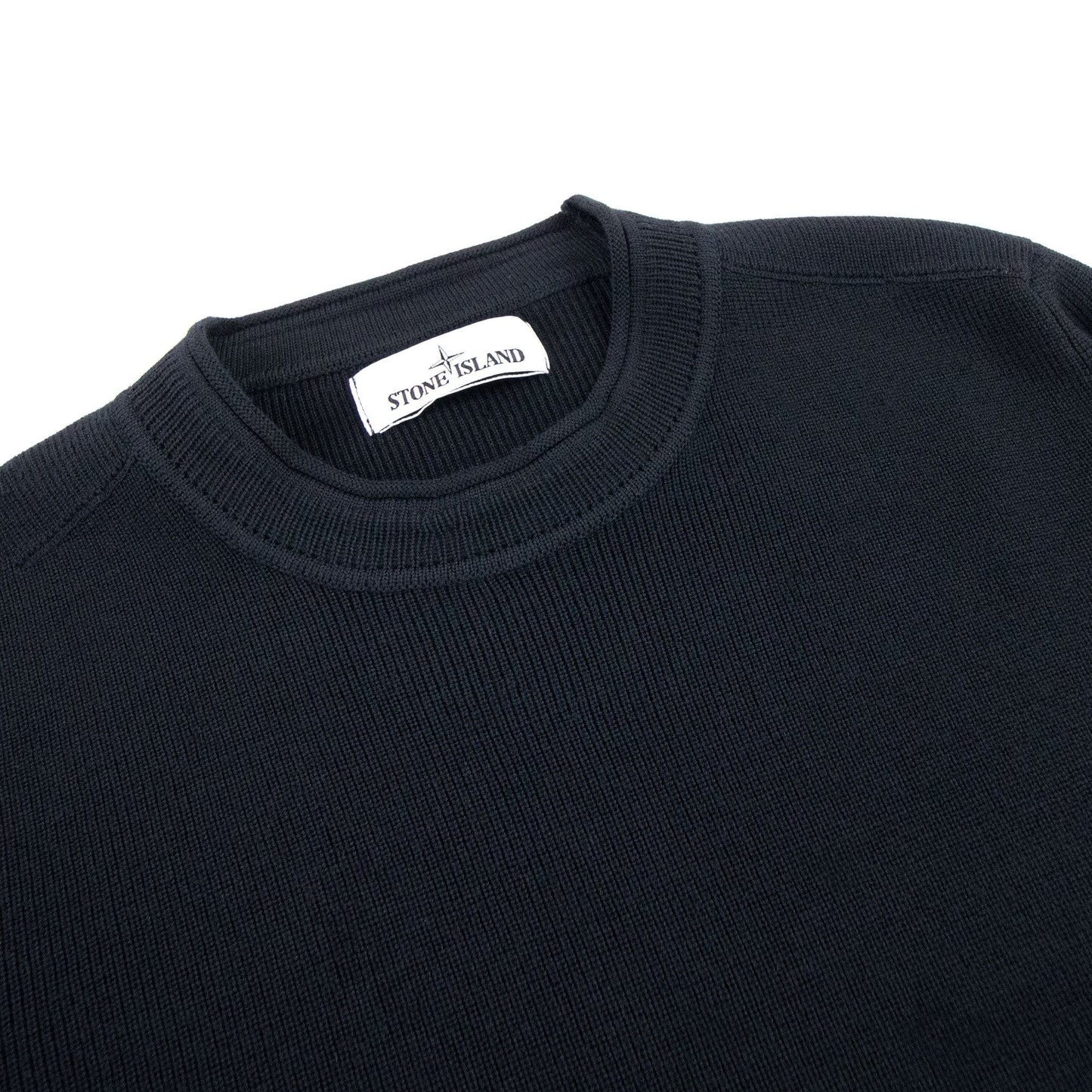 Stone Island 560c2 Classic Wool Knit Navy Blue V0020