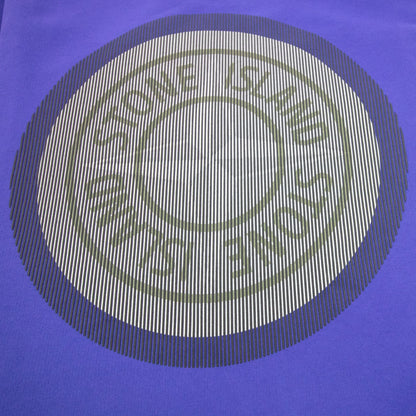 Stone Island 63086 Brushed Cotton Fleecelenticular One Print Purple V0043