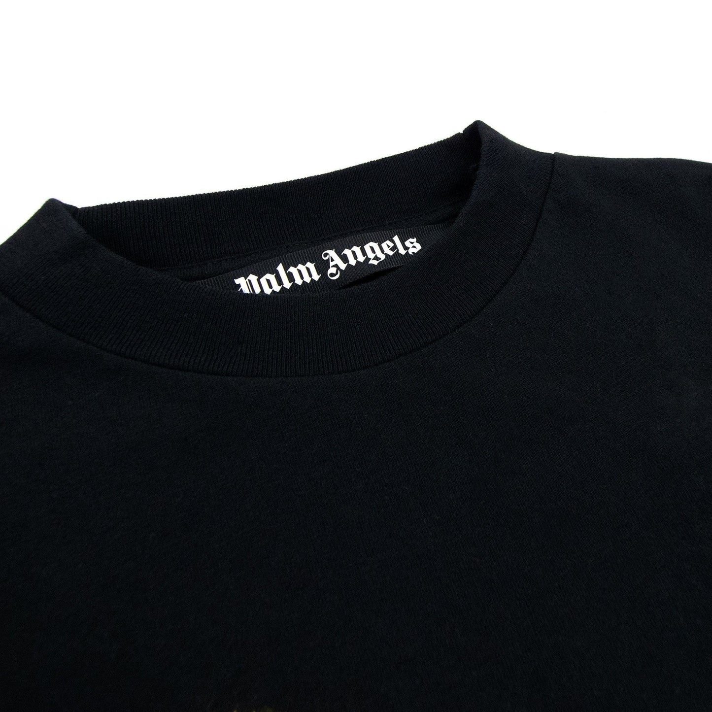 Palm Angels Dubai Heart Sprayed T Shirt Black/yellow
