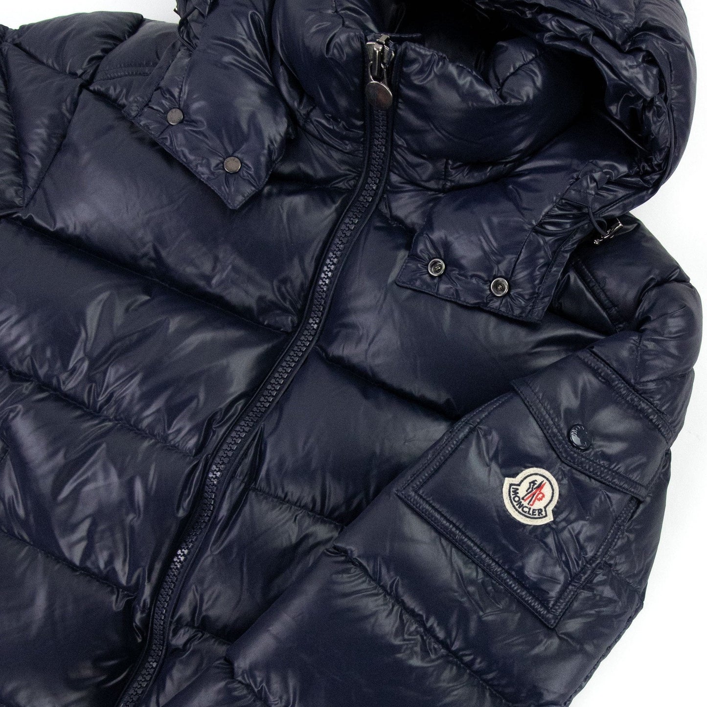 Moncler Maya Short Down Jacket Navy 742