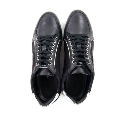 Emporio Armani Eagle Logo Low Top Trainers Nero