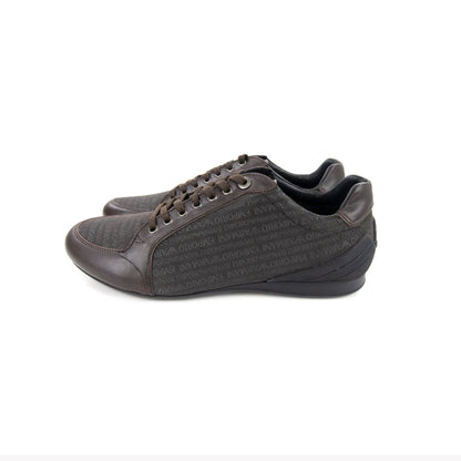 Emporio Armani All Over Print Low Sneakers Moro/moro