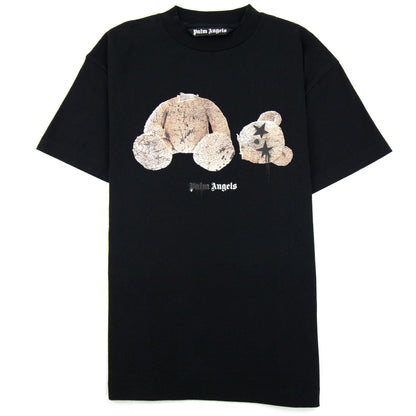 Palm Angels Spray Bear Classic T Shirt Black/brown