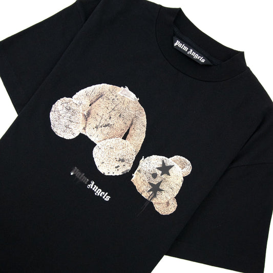 Palm Angels Spray Bear Classic T Shirt Black/brown