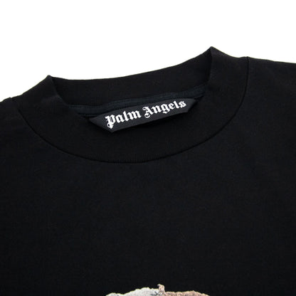 Palm Angels Spray Bear Classic T Shirt Black/brown