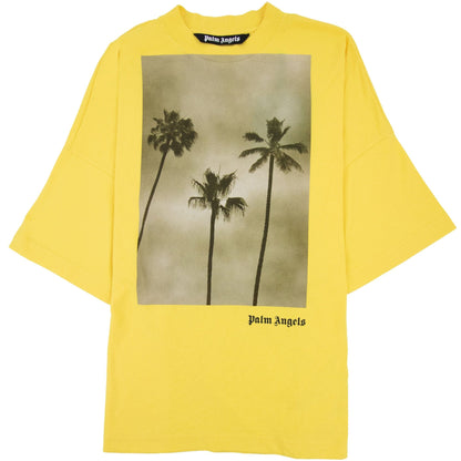 Palm Angels Boulevard Loose T Shirt Yellow/black