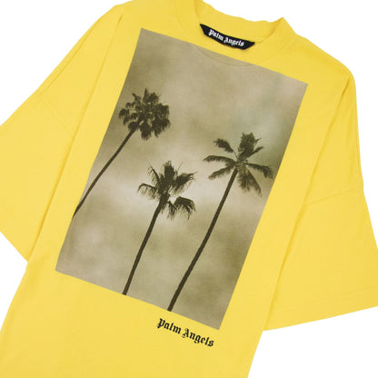 Palm Angels Boulevard Loose T Shirt Yellow/black