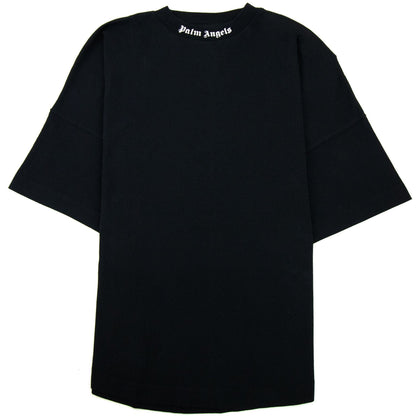 Palm Angels Over Logo T Shirt Black/white