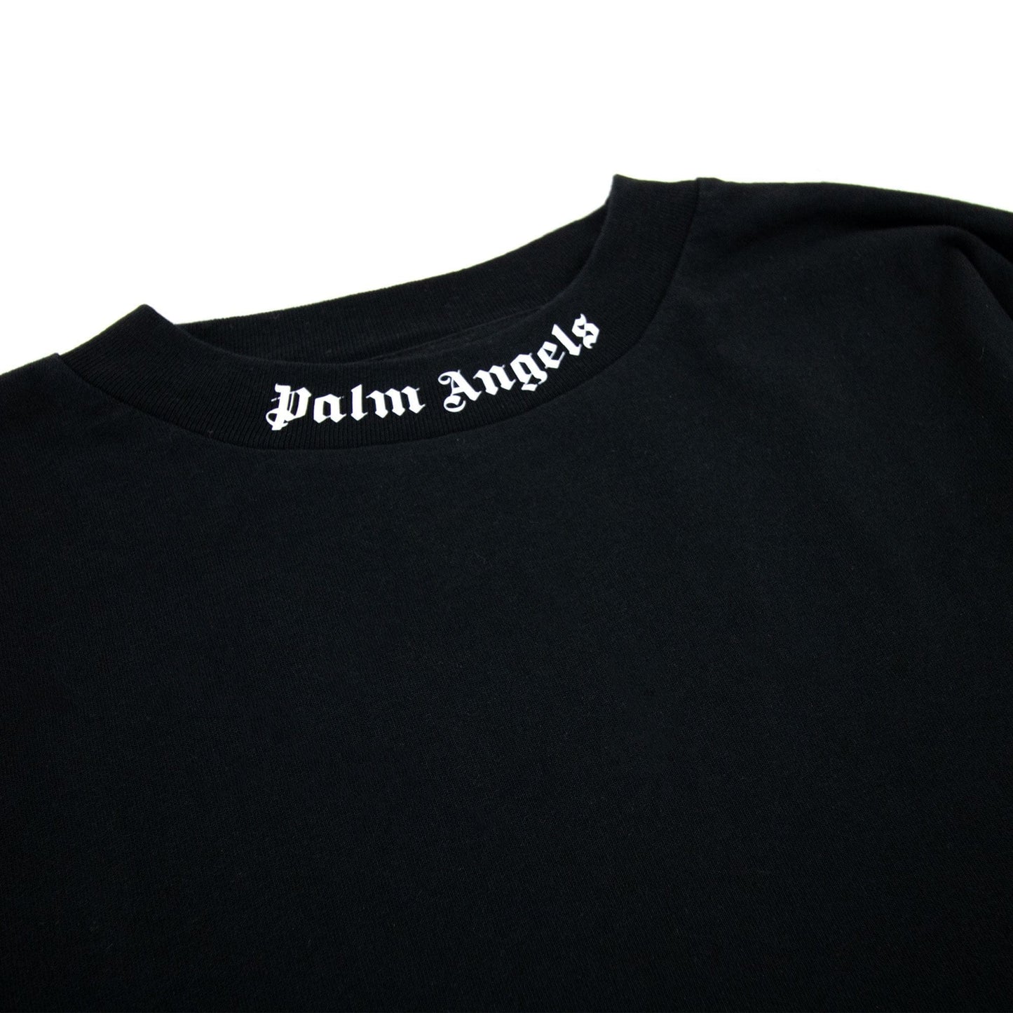 Palm Angels Over Logo T Shirt Black/white