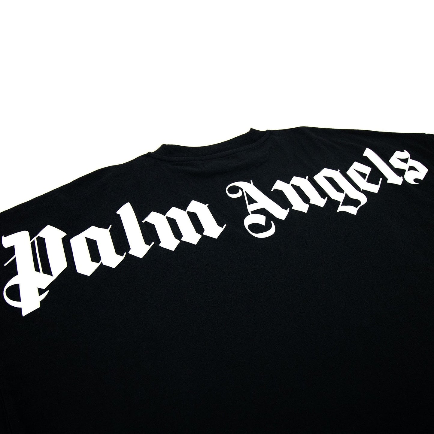Palm Angels Over Logo T Shirt Black/white