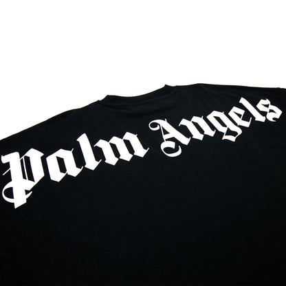 Palm Angels Over Logo T Shirt Black/white