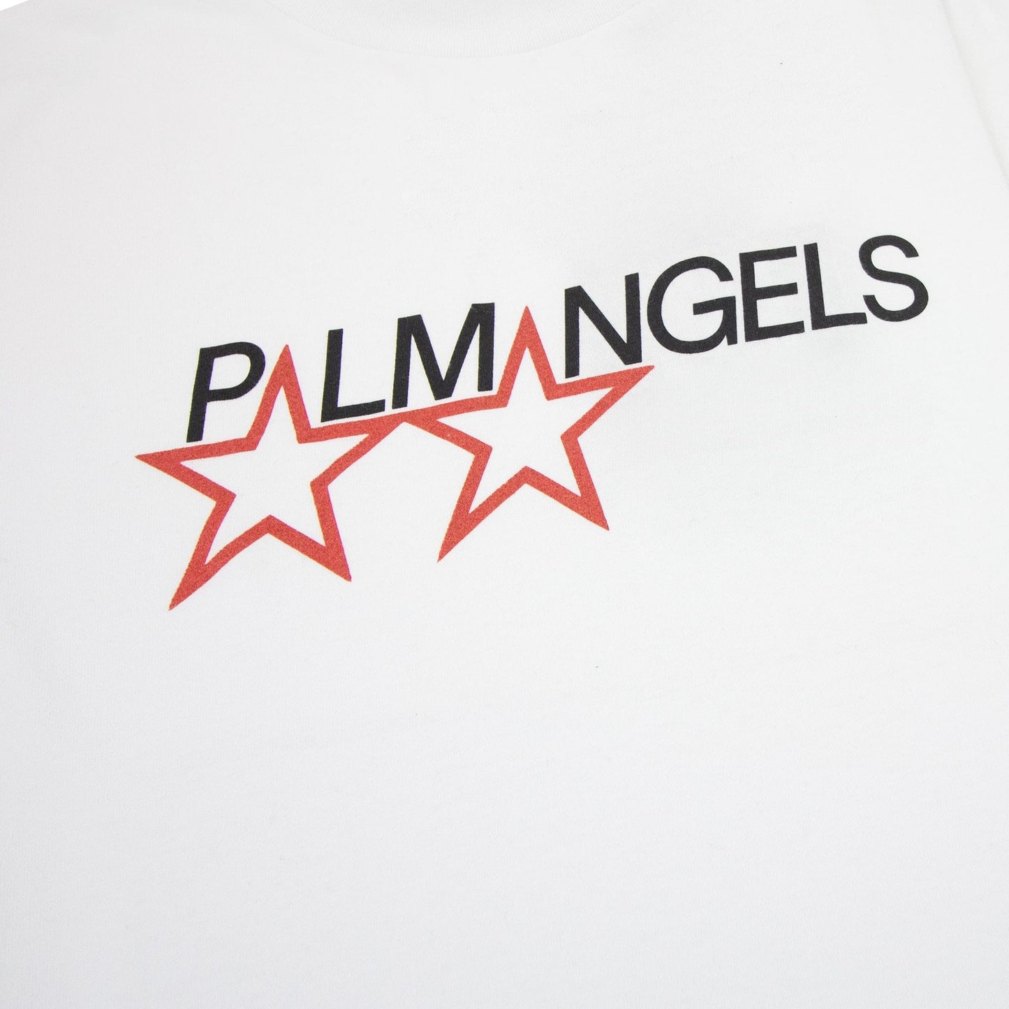 Palm Angels Racing Star T Shirt White/black