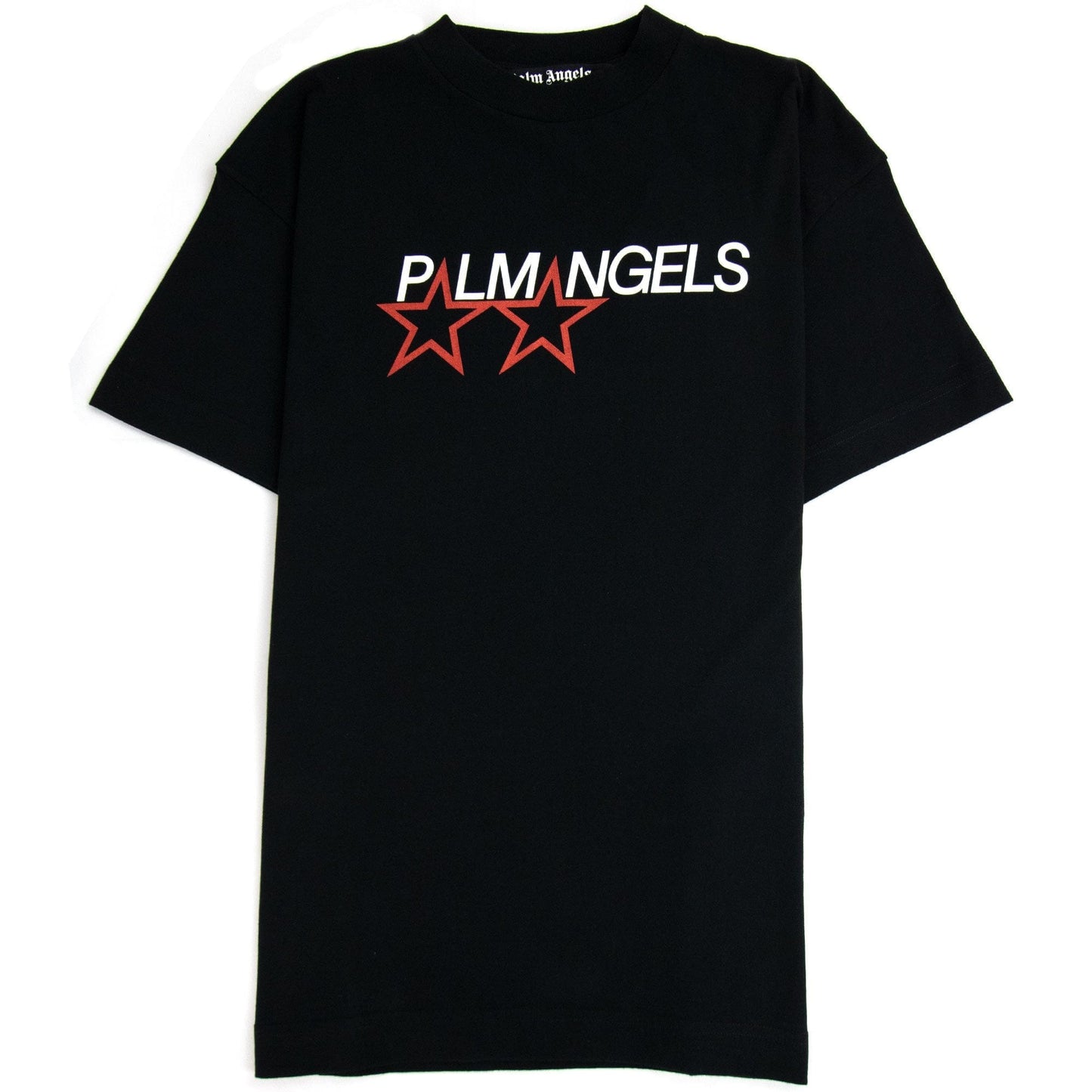 Palm Angels Racing Star T Shirt Black/white