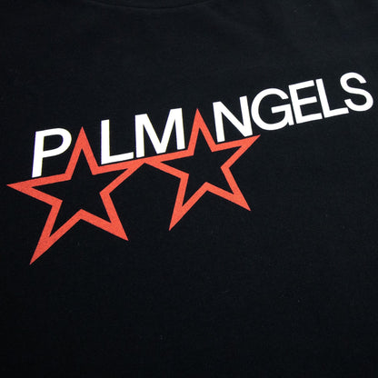 Palm Angels Racing Star T Shirt Black/white