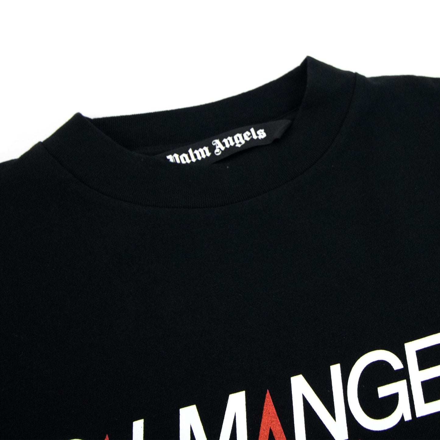 Palm Angels Racing Star T Shirt Black/white