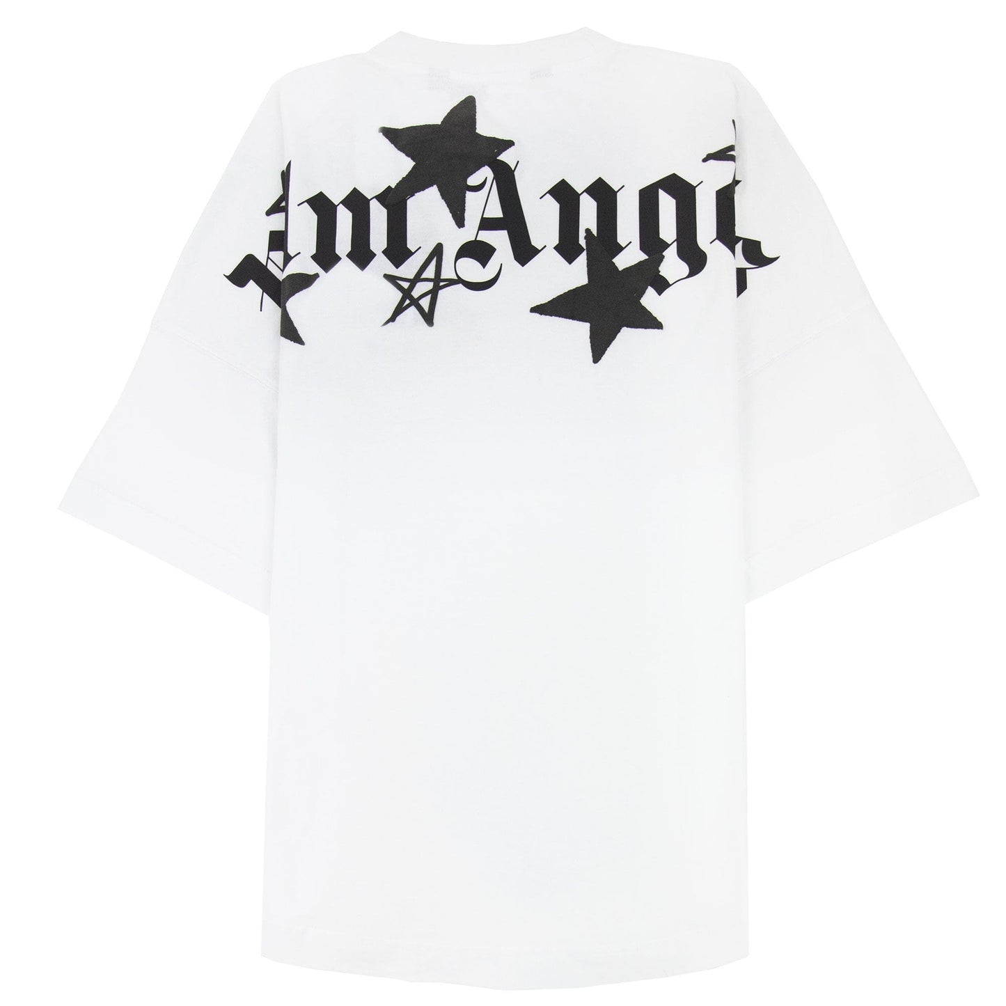 Palm Angels Shooting Stars Overlogo T Shirt White/black
