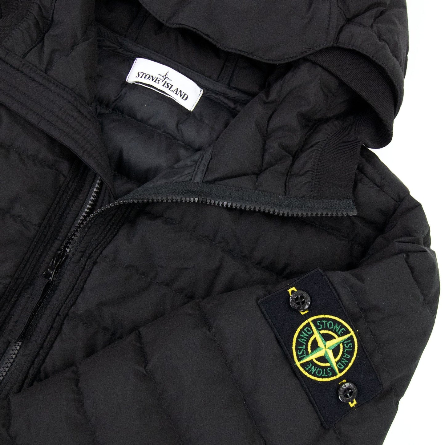 Stone Island 42725 O-cottonr Nylon Tela Jacket Black V0029