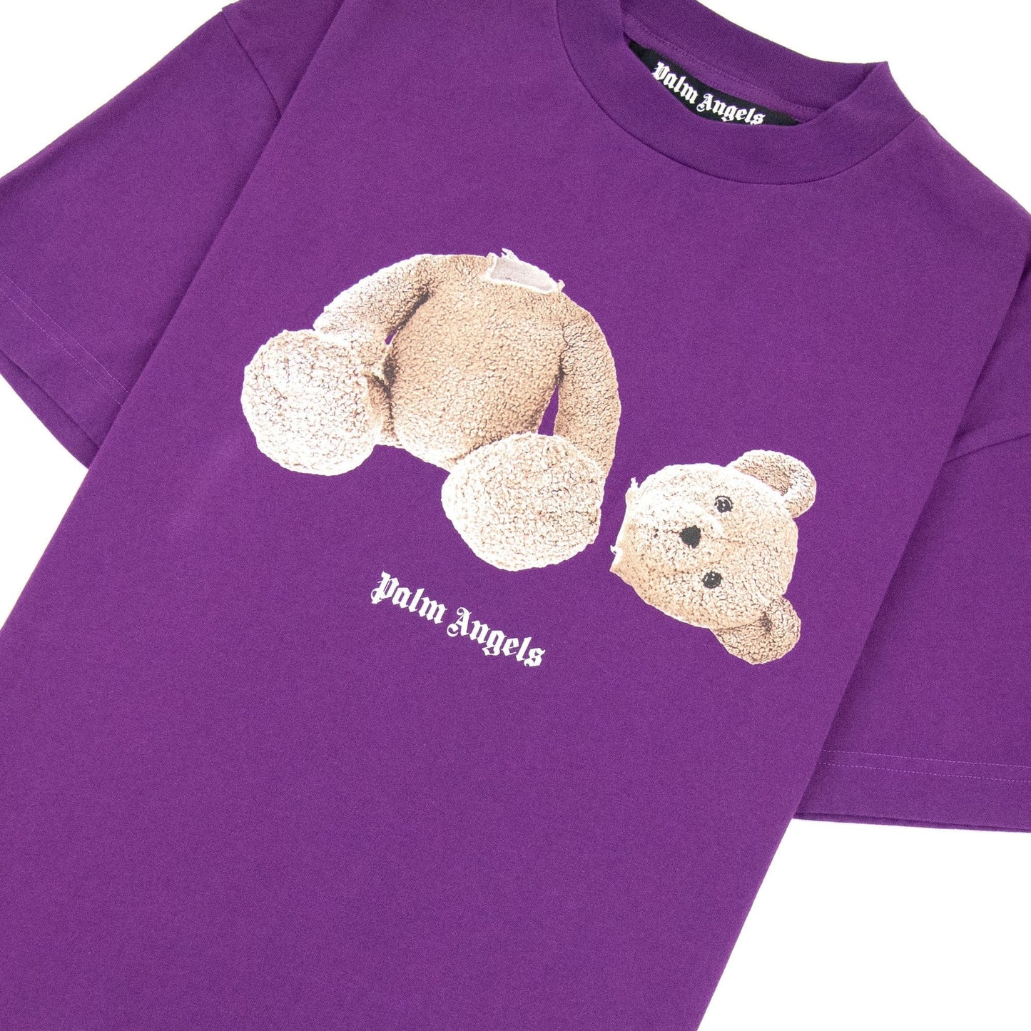 Palm Angels Ice Bear Logo T Shirt Purple/brown