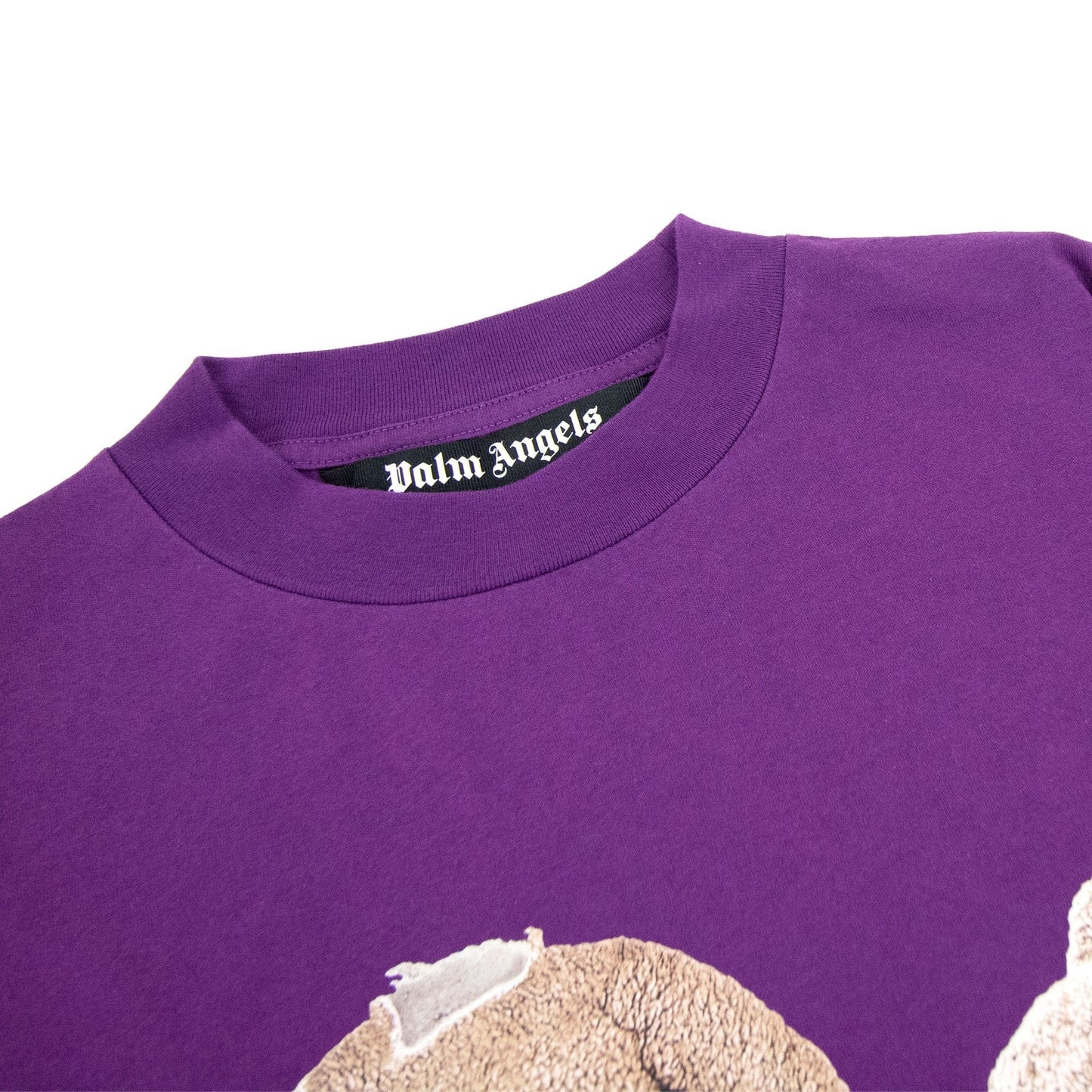 Palm Angels Ice Bear Logo T Shirt Purple/brown