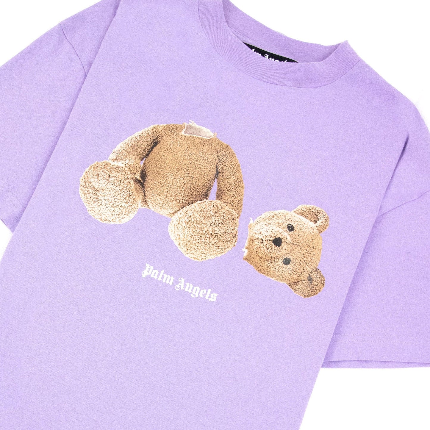 Palm Angels Ice Bear Logo T Shirt Lilac/brown