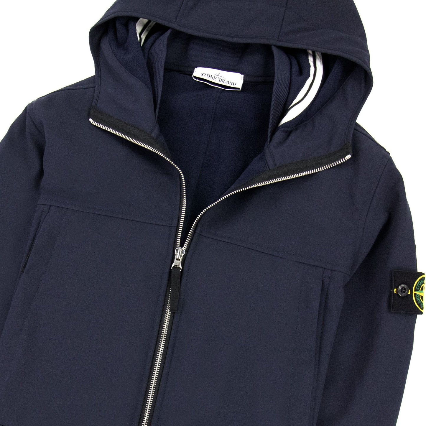 Stone Island Q0122 Soft Shell-R Coat Navy