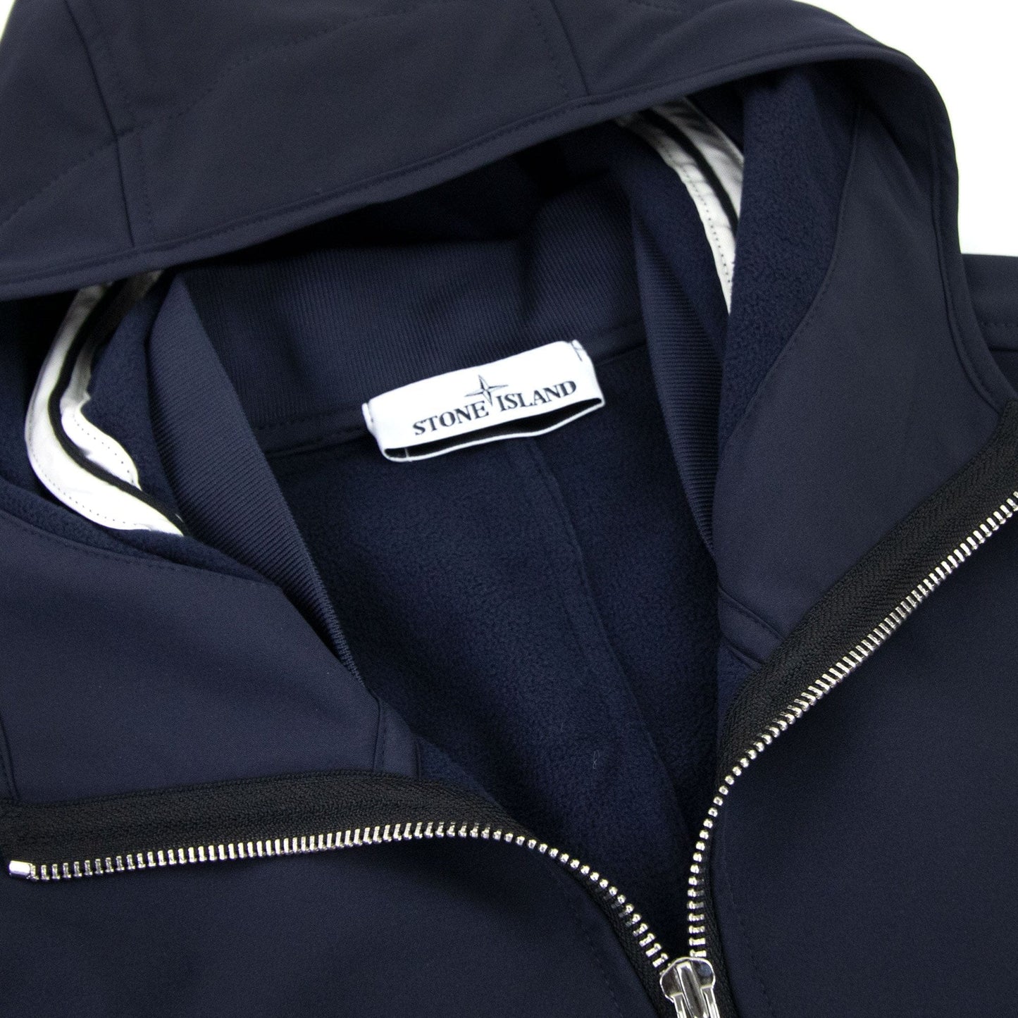 Stone Island Q0122 Soft Shell-R Coat Navy