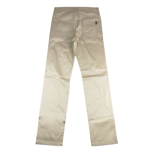 Versace Jeans Metal Logo Tiger Pocket Chinos Beige