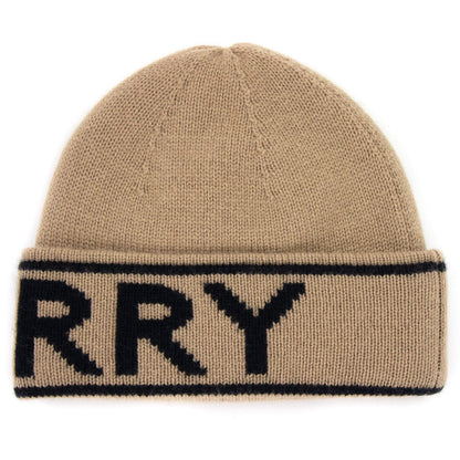 Burberry Logo Intarsia Cashmere Beanie Archive Beige