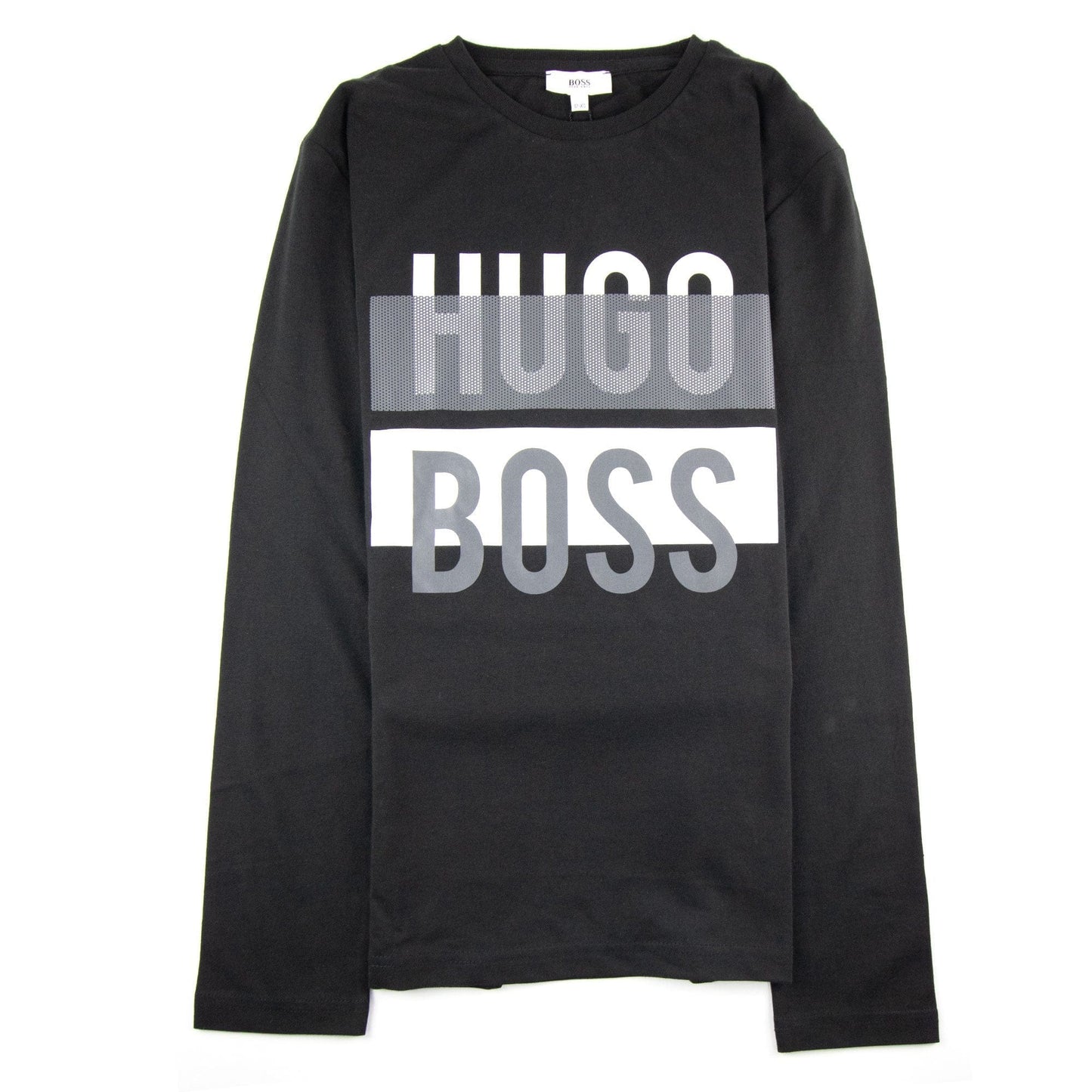 Hugo Boss Kids Printed Logo L/s T Shirt Black