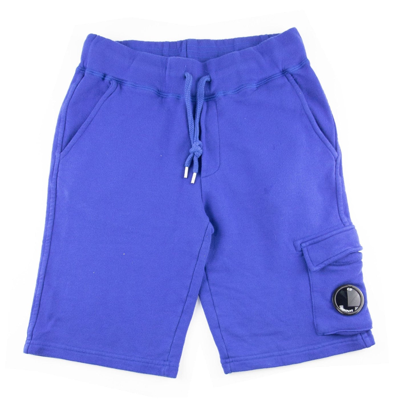 Cp Company Undersixteen Grey Lens Logo Bermuda Shorts Blue 854