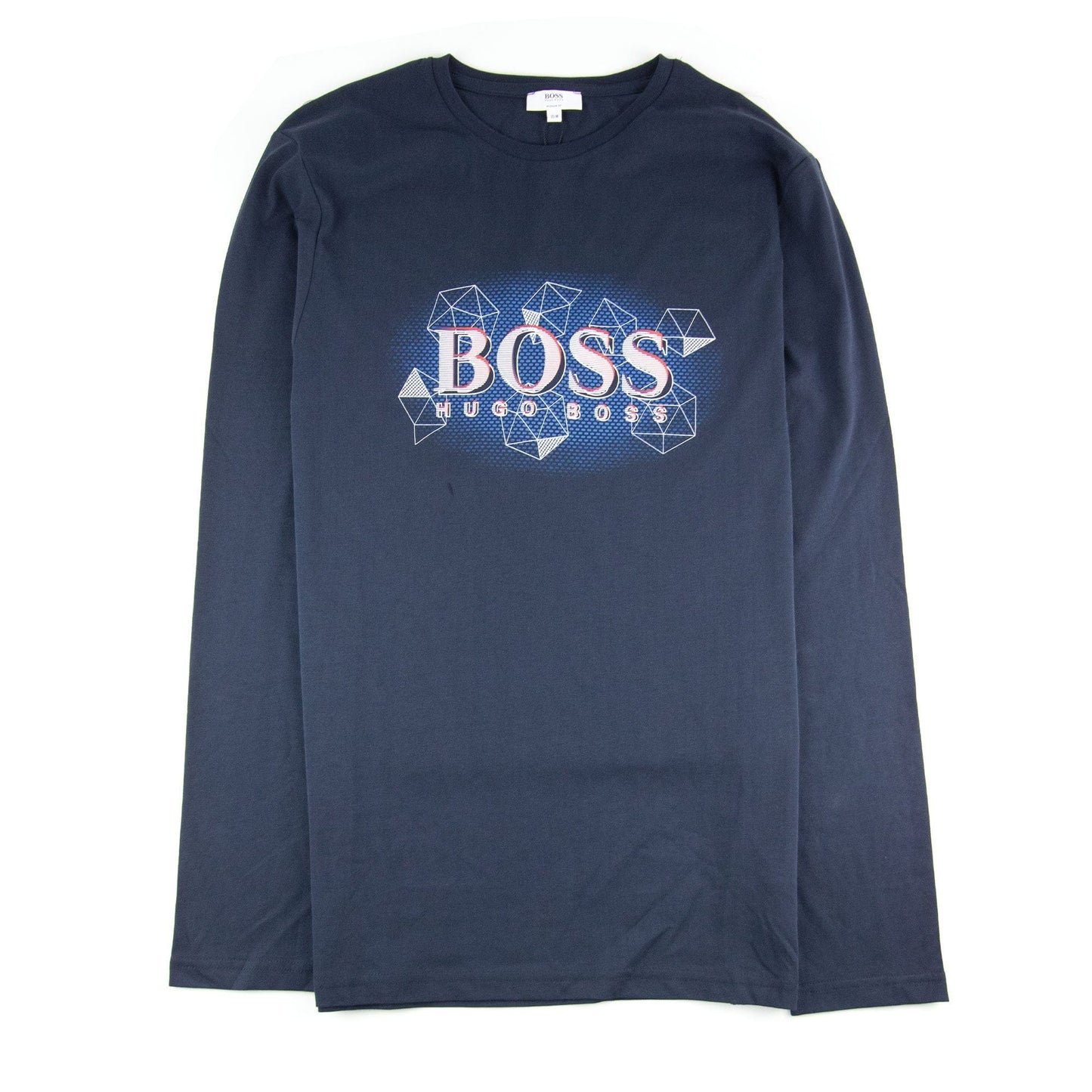 Hugo Boss Kids Logo L/s T Shirt Navy