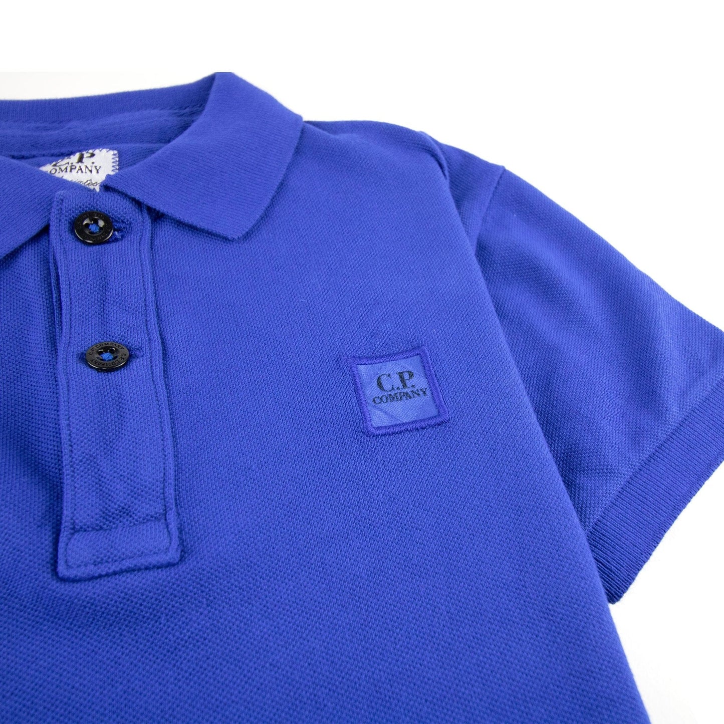 Cp Company Undersixteen Logo S/s Polo Shirt Blue 854