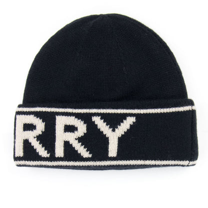 Burberry Logo Intarsia Cashmere Beanie Black