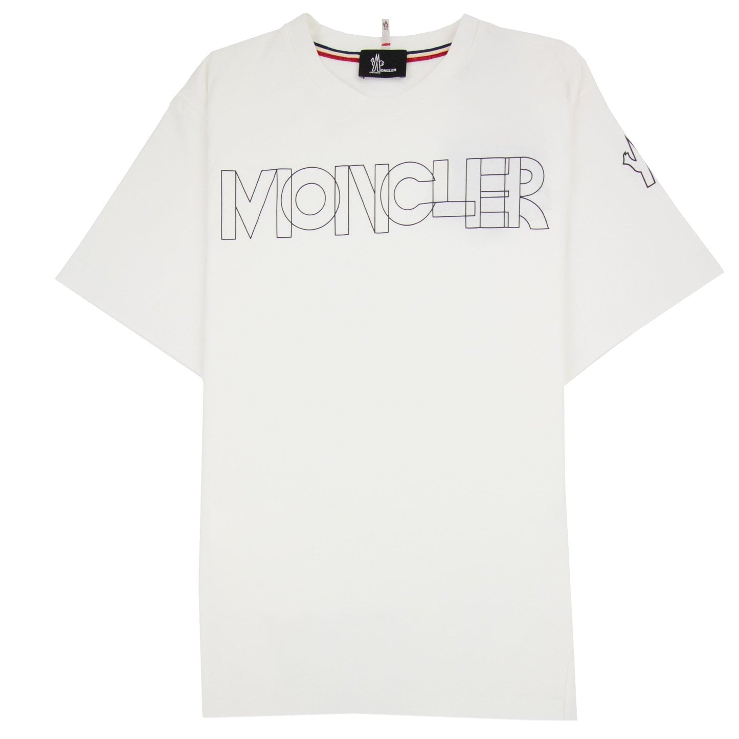 Moncler Logo Maglia Crewneck T Shirt White 034