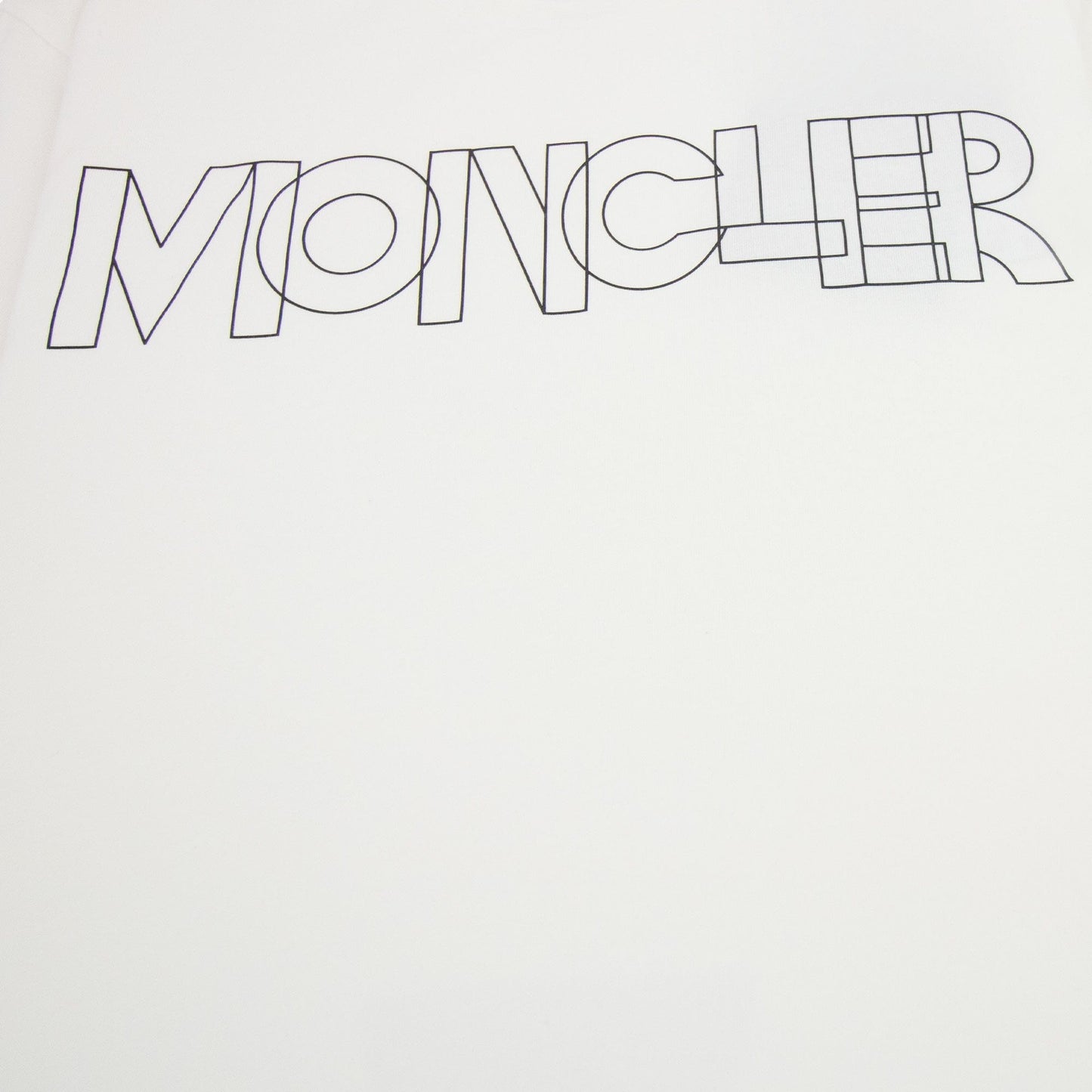 Moncler Logo Maglia Crewneck T Shirt White 034