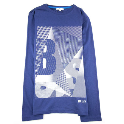 Hugo Boss Kids Real Genuine L/s T Shirt Blue