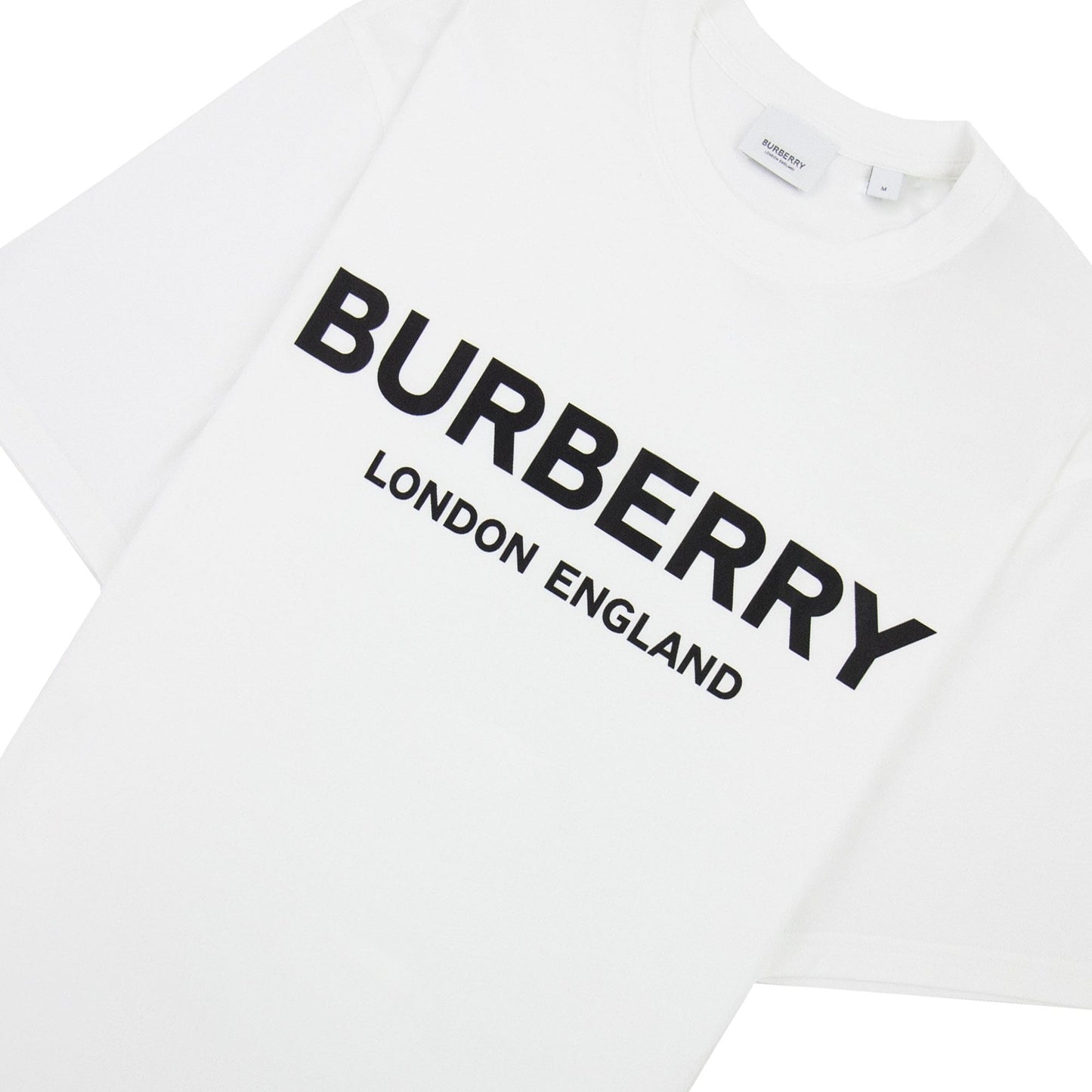 Burberry Logo Print T Shirt White