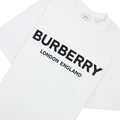 Burberry Logo Print T Shirt White