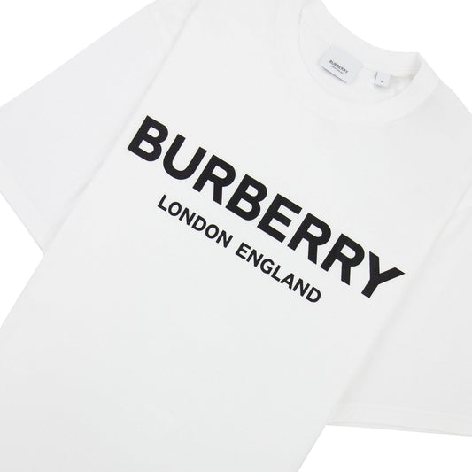 Burberry Logo Print T Shirt White