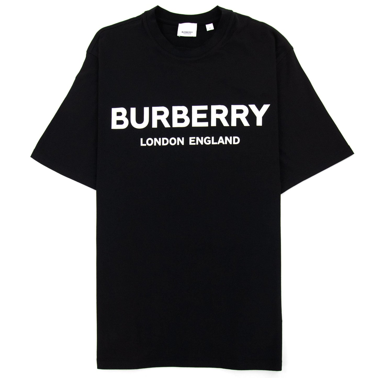 Burberry Logo Print T Shirt Black