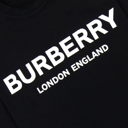Burberry Logo Print T Shirt Black