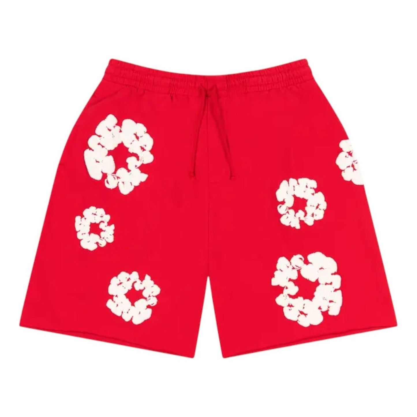 Denim Tears Cotton Wreath Sweatshorts 'Red' SS25BRS2952058