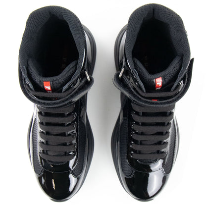 Prada America's Cup Bike High Top Sneaker Boot Nero