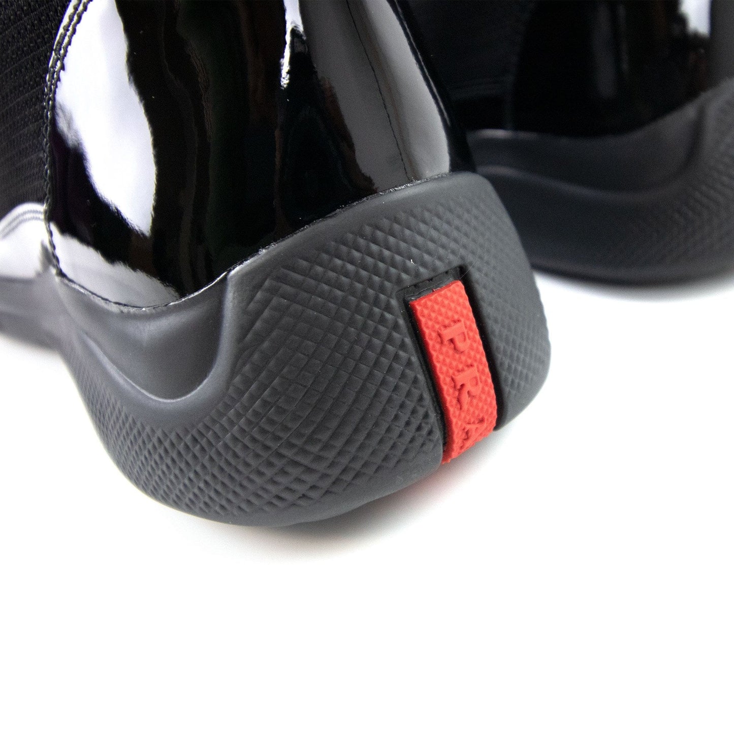 Prada America's Cup Bike High Top Sneaker Boot Nero