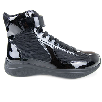 Prada America's Cup Bike High Top Sneaker Boot Nero