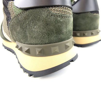 Valentino Mesh Fabric Camouflage Sneaker Camo
